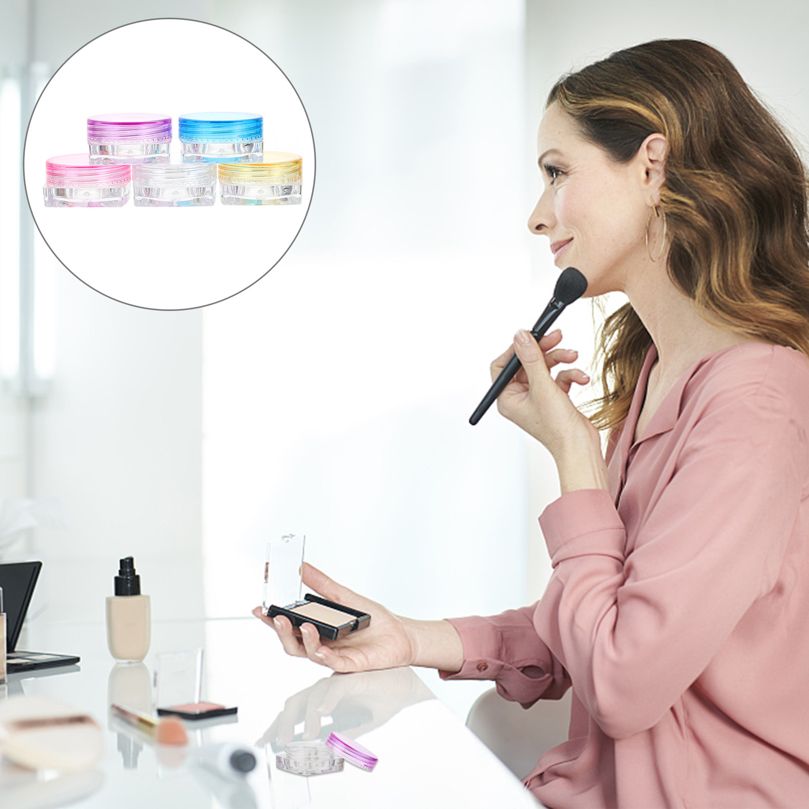 Hair Care - 50 шт. баночек для хранения косметики,