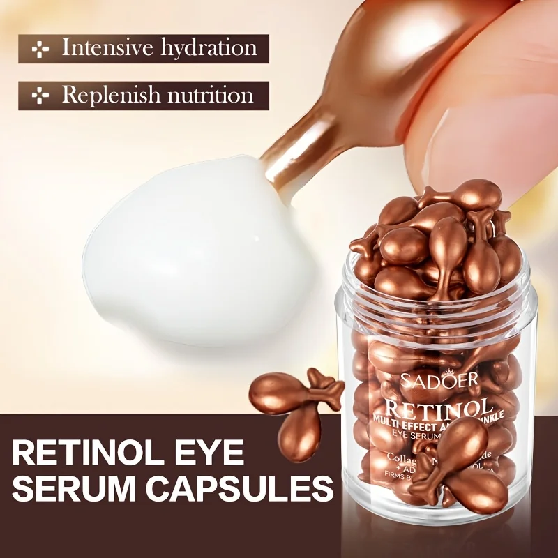 Retinol Anti Wrinkle Cream - SADOER Ретиноловая многофункциональная сыворотка-капсула для глаз