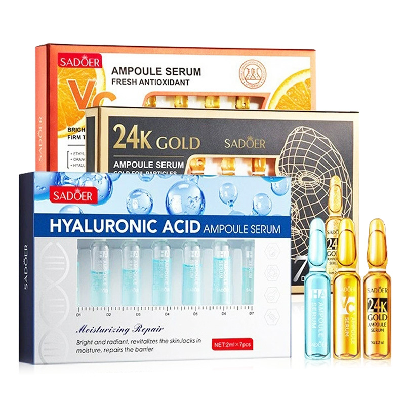 Hyaluronic Acid Facial Serum - 7 шт./компл. SADOER ампула витамин С