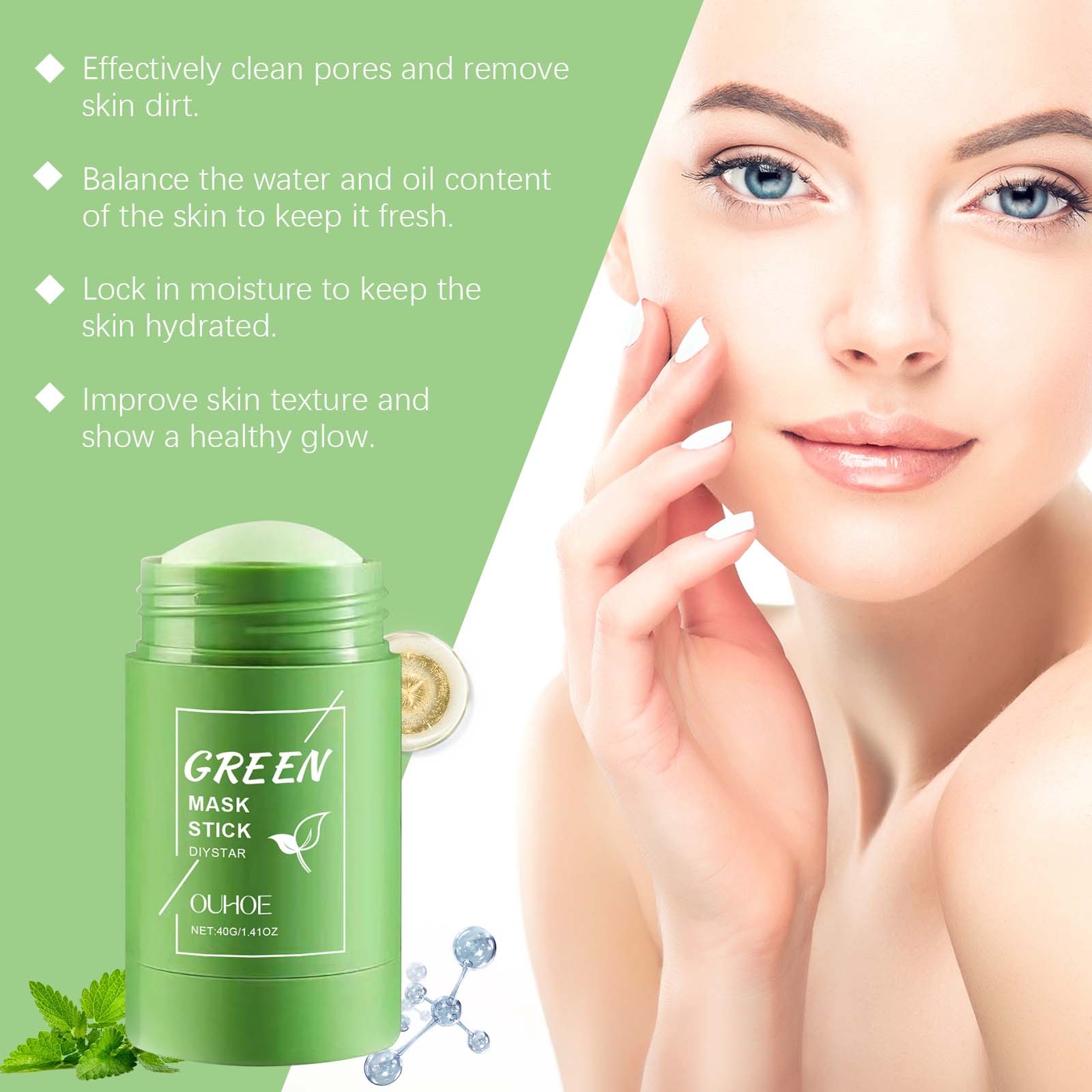 Маска-стик с зеленым чаем для  – обзор и цена Green Tea Cleansing Clay Mask
