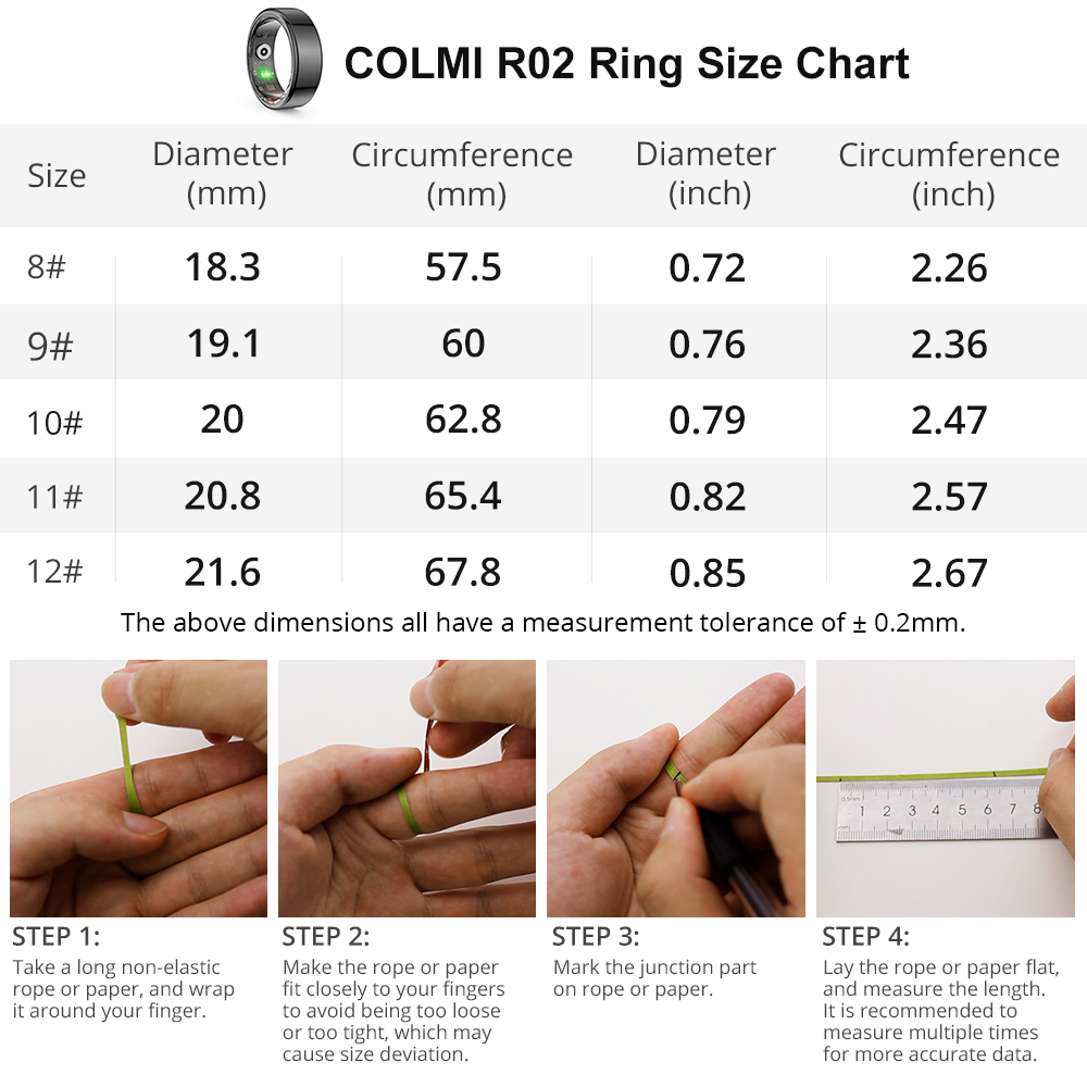 [2024 ] Смарт-кольцо COLMI R02 – обзор и цена Health Monitors