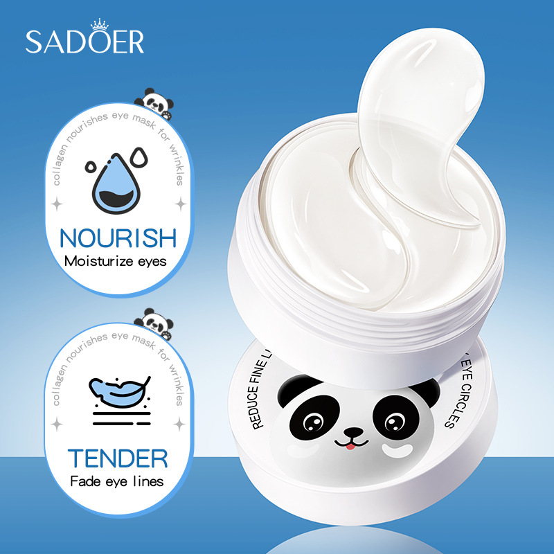 60 шт. SADOER Кристаллическая  – обзор и цена Collagen Under Eye Patches